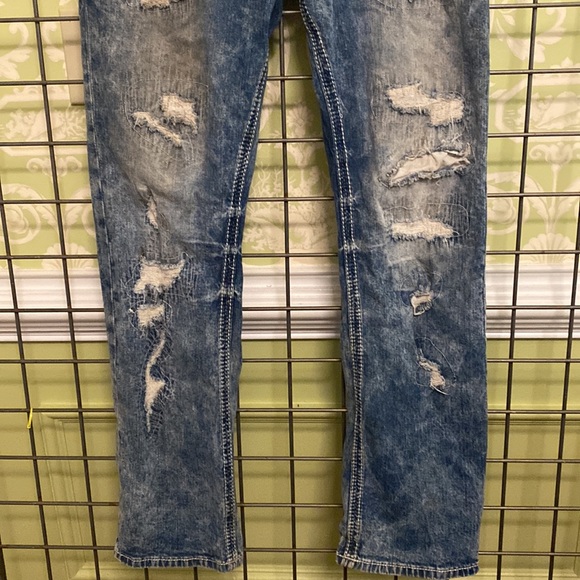 34 x 32 Affliction Black Premium muddy/distressed jeans - Picture 10 of 15